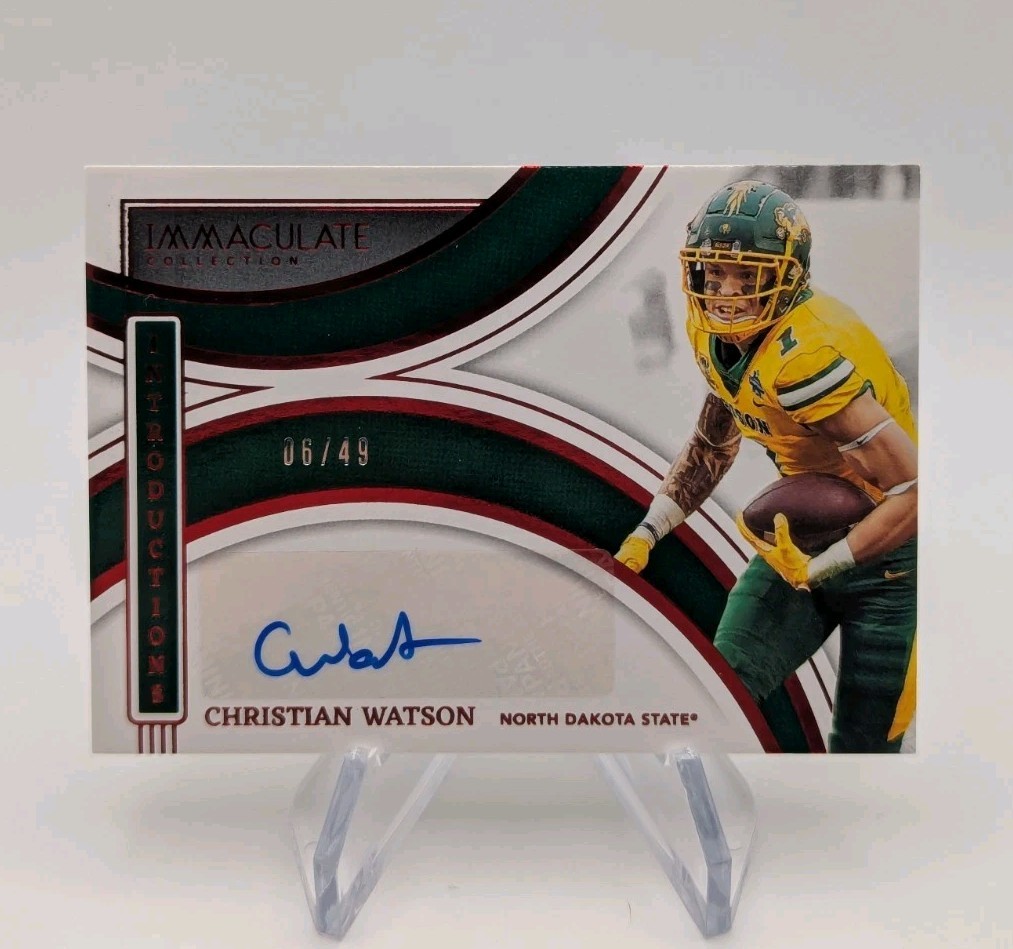Christian Watson Panini Immaculate Collection Collegiate Immaculate Introductions #IICWA Base