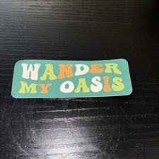 Wander My Oasis Sticker Multi Color