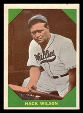 1960 Fleer Baseball Greats #48 Hack Wilson VG/EX