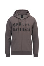 Harley-Davidson Men's Crosscountry Staple Zip-Up Hoodie - Gray 96502-22VM