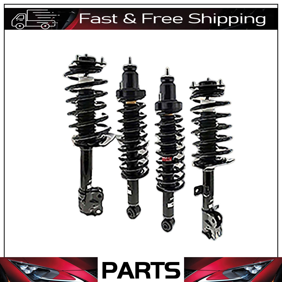 Fits 2011-2017 Jeep Compass 2WD/4WDar KYB Original Front & Rear Struts
