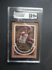 2018 Topps Museum Col MFA-SC Steve Carlton Autographed Wood 1/1 SGC 10/9