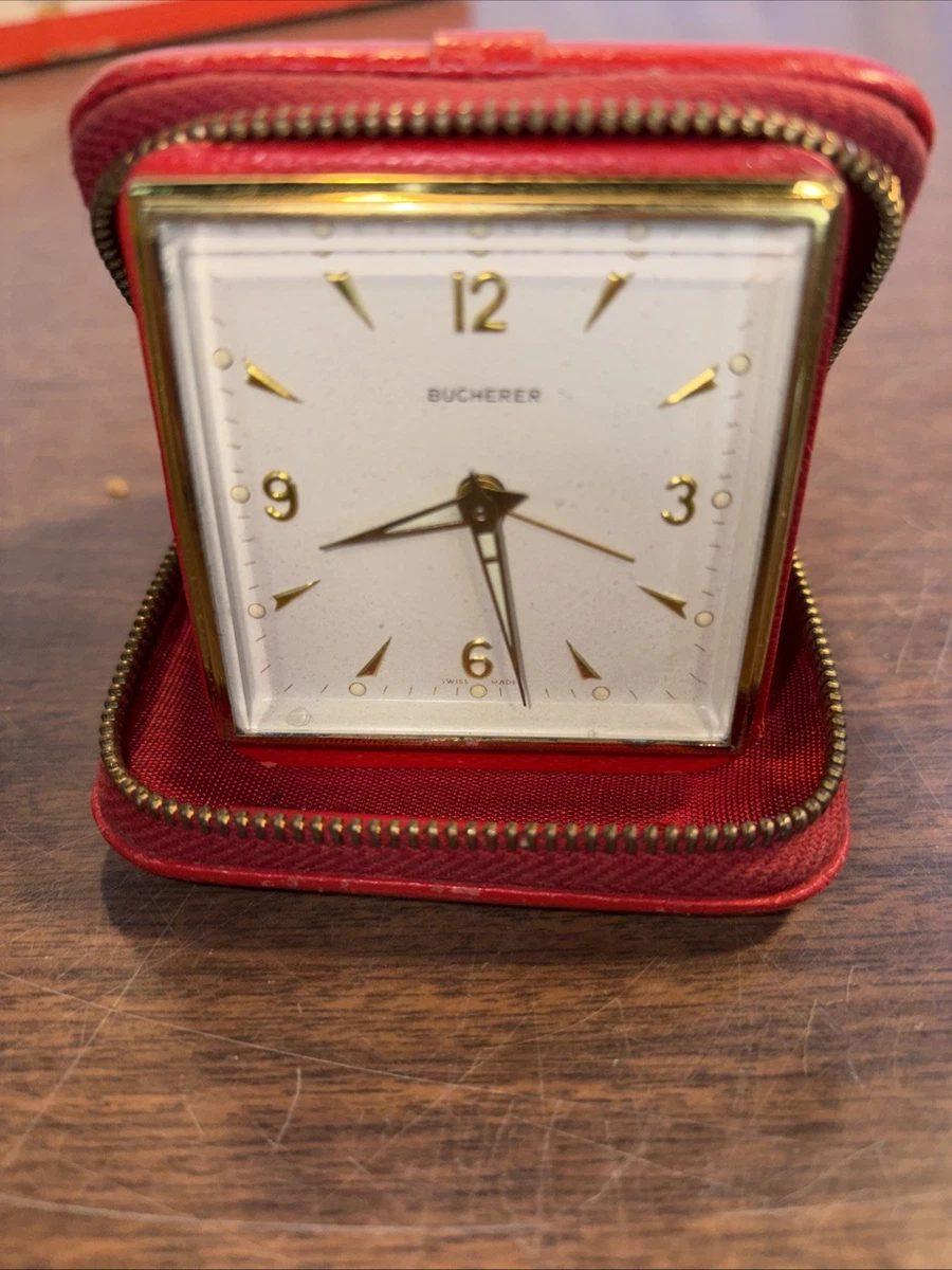 Bucherer Clock In Collectible Alarm Clocks (1930-1969) for sale | eBay