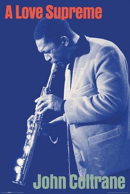 Poster Studio B - John Coltrane A Love Supreme Blue 24x36'' NEW N241506