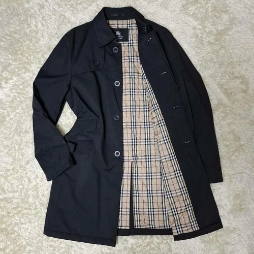 Trench coat Burberry Black Label tinta unita M Nova modello a quadri lavato a mano #EB ZGA