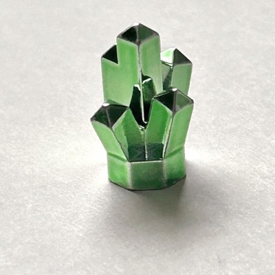 Lego Chrome Green Crystal Rock 5 Points 1 X 1 (28623)