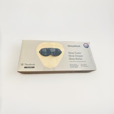 Therabody SleepMask Black 100 Blackout Eye Mask with Massaging Vibration