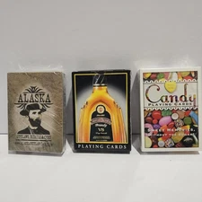 Lot Of 3- NEW & SEALED- Playing Cards- Alaska Outlaws, Candy & Christian Bros.