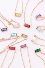 CZ Birthstone Necklace