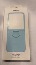 NEW Original Light Blue Samsung Galaxy Z Flip6 Silicone Case with Ring EF-PF741