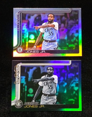 #ad Derrick Jones Jr. Topps Flagship Rainbow Foil Black Friday Exclusive Blackout $2.00