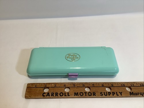 Astuccio portamatite vintage Polly Pocket BLUEBIRD 1990 con temperamatite gomma bambole* - Foto 9 di 16