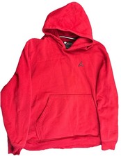Jordan Hoodie Mens Large Red Fleece Essentials Jumpman XL Sweatshirt
