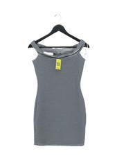 Mango Bodycon Midi Dress S in Blue