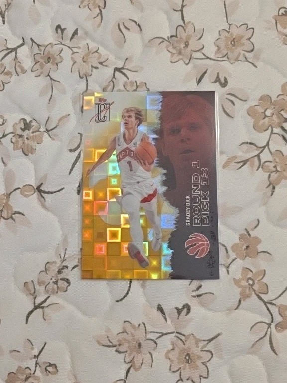2025-26 Topps Signature Class Pandora Yellow - Gradey Dick #6 Raptors