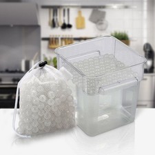 250 Pcs Water Bath Cooking Balls Seafood Boil Bags White Evaporation Prevent