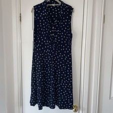 Monsoon navy dress UK 16 - excellent condition