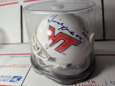 Tremaine  Edmunds signed VT mini helmet PSA/DNA