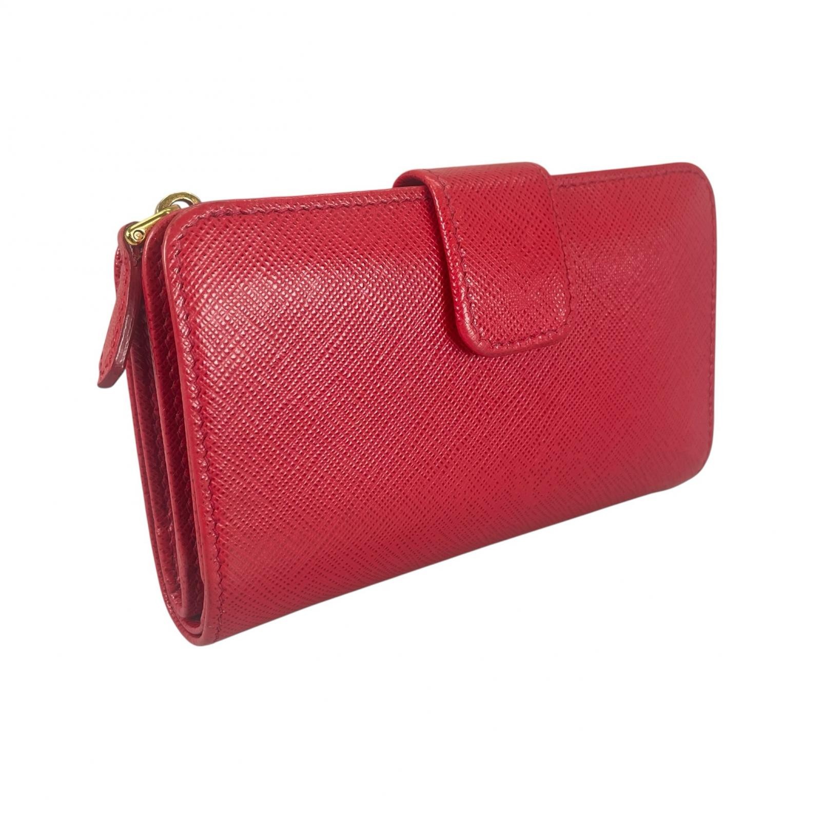 PRADA 1M1225 Bifold Wallet pink Women【used】 thumbnail 3