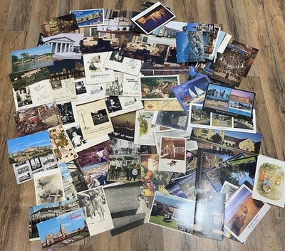 LOT 100+ Used Posted Postcards Cards Holiday Travel Greeting Variety Vintage