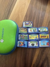 LeapFrog Leapster Learning Game Cartridges LOT of 10 Untested Plus Case