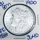 1900 BU UNCIRCULATED MORGAN SILVER DOLLAR AUTHENTIC U.S. MINT FREES HIPPING 3640