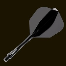 Winmau Fusion Integrated Flight  Shaft 6 Standard - Intermediate - Black