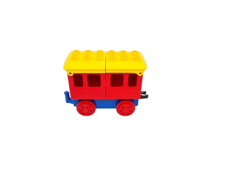 Lego® train Duplo chemin de fer voie ferrée passager wagon ROUGE - Photo 1/1