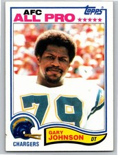 1982 Topps #232 Gary Johnson San Diego Chargers Free Shipping!