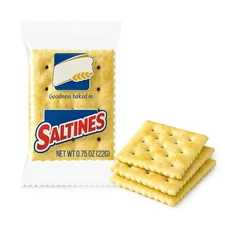 Saltinee Crackers, 2 Count Packs (100 Pack) | Individually Wrapped Bulk Crackers