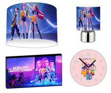 K POP DEMON HUNTERS CEILING SHADE, TOUCH LAMP, WALL ART, CLOCK or BUNDLE