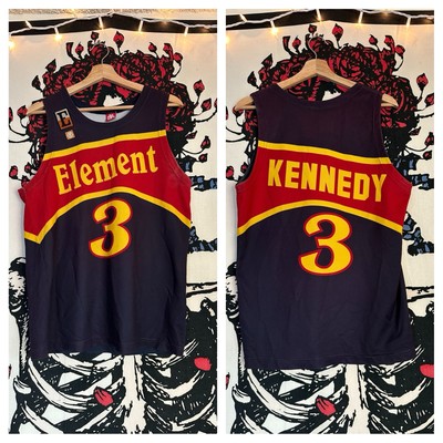 VTG Y2K Element Terry Kennedy TK Baker Skateboard Skate Basketball Jersey Shirt