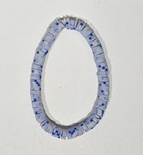 Blue Clay Beaded Stretch Bracelet