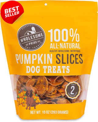 Pumpkin Slices 100% Natural Dehydrated Dog Treats Limited Ingredient 10 Oz - US
