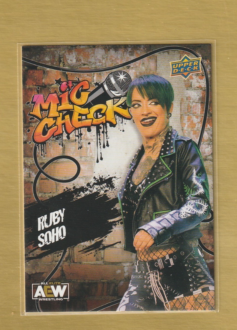 2023 Upper Deck AEW Mic Check Ruby Soho #MC-2 Wrestling Insert
