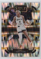 2024 Panini Select WNBA Concourse Silver Flash Prizm Dana Evans #73 09wc