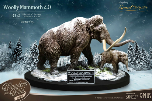 Star ace Wonders De The Wild Woolly Mammoth 2.0 Avec Bébé Mammoth Hiver Version - Photo 1 sur 8
