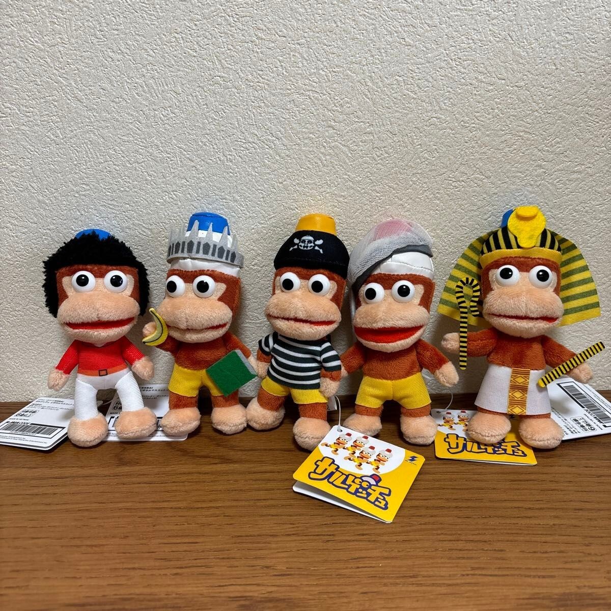 Ape Escape BIG Plush & 5 Mascot Piposaru Sarugecchu Set of 6 SK