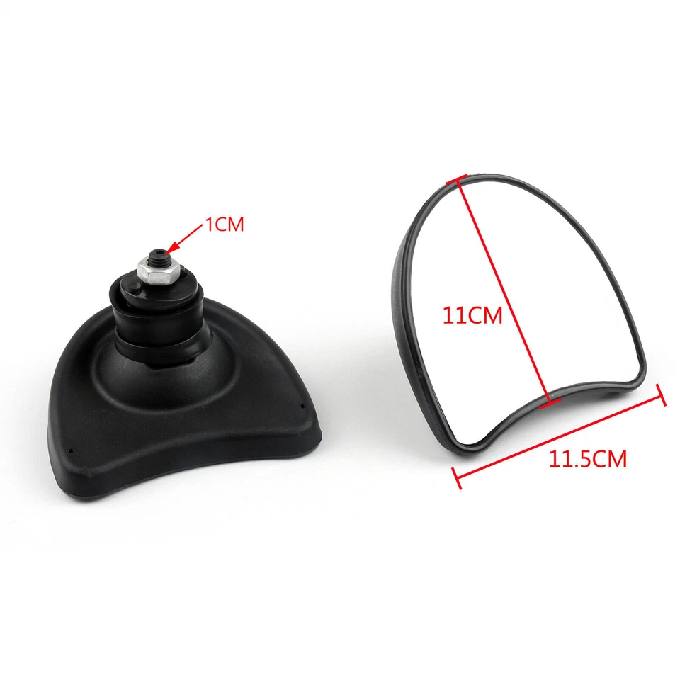 10mm Wide Angle Inner Fairing Mount Rear View Mirrors For Street Glide 96-13 Foto 3 de 4