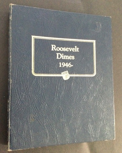 Roosevelt Dimes (1946, No Coins, Album Only) Whitman Classic Coin Album 