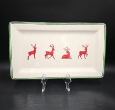 Williams Sonoma WINTER STAG 17" Rectangular Serving Platter EXC smflaw