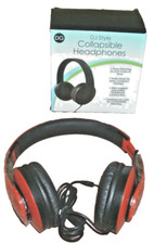 DG Digital Gadgets Dj Style Collapsible Headphones RED Ajustable