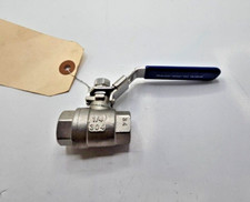  QTY 2 DURACHOICE 1/4"304 Ball Valve Full Port 1000 WOG for Water, Oil, and Gas
