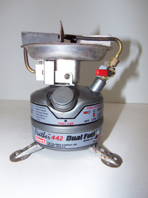 Vintage Coleman Peak 1 Feather 442 Dual Fuel Hiking Camping Stove