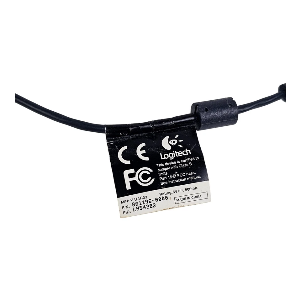 Logitech QuickCam Fusion USB Webcam with Mic Vintage Tech Windows 7 - Untested - Image 3 of 3