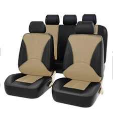 Premium PU Leather Universal Seat Covers For Car Truck SUV Van - Full Set