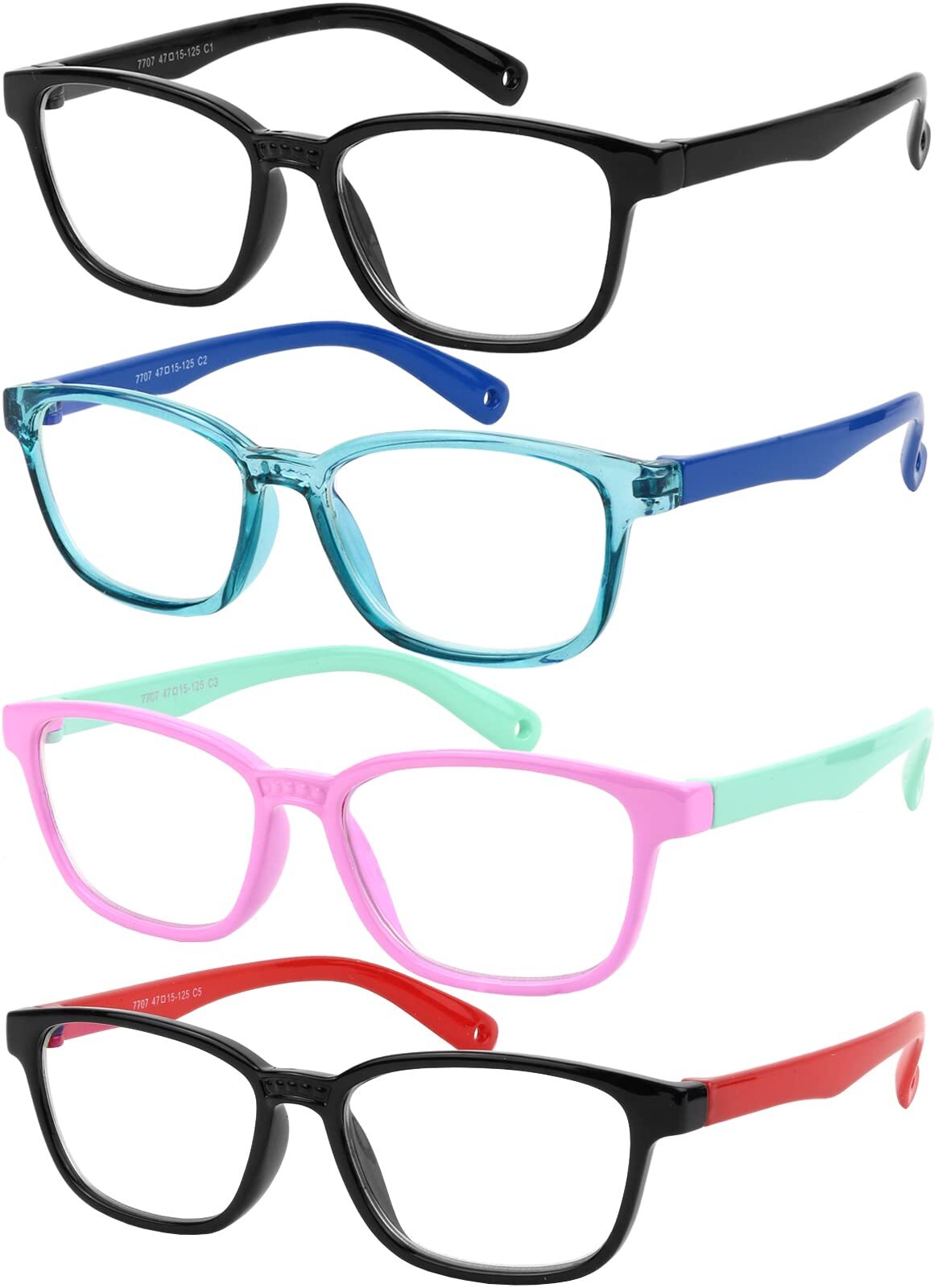 Blue Light Blocking Glasses for Kids UV Protection Girls Boys Blue Light Glas...