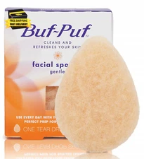 Buf-Puf Gentle Facial Sponge, Dermatologist Developed, Removes Deep down Dirt & 
