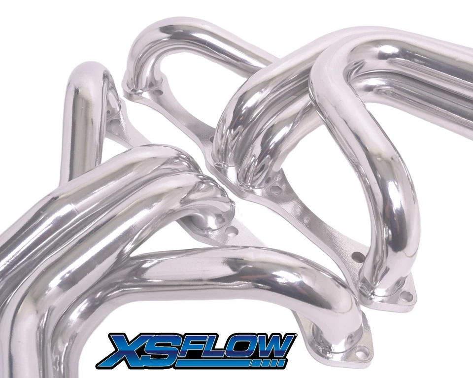 Cabezales Chevy SB Tri-5 1955-57 longitud media 55-82 escape Corvette recubierto de cerámica Foto 4 de 4