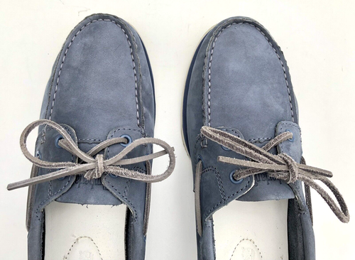 Timberland Clásico Amherst Zapatos de Barco de 2 Ojos, AZUL Nubuck 39.5 | Reino Unido 6.5 | EE. UU. 8.5W - Imagen 8 de 24